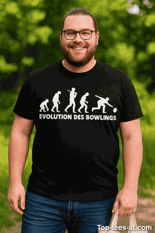 Lustiges T-Shirt Evolution des Bowlings