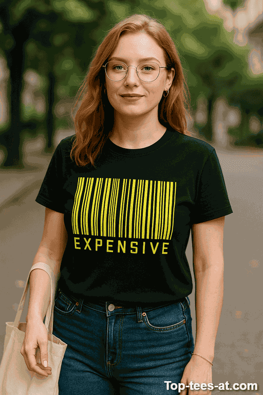 Lustiges T-Shirt Expensive Barcode