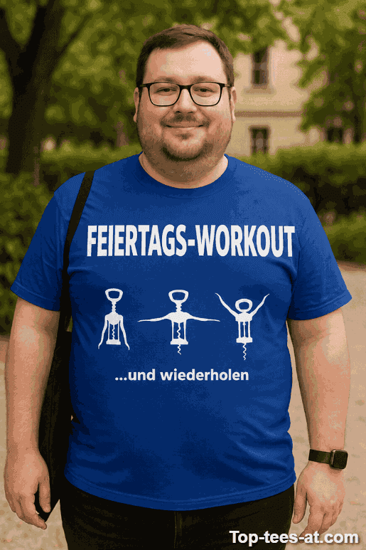 Lustiges T-Shirt Feiertagsworkout