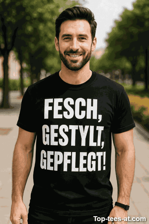 Lustiges T-Shirt Fesch Gestylt Gepflegt