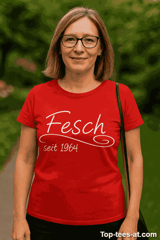 T-Shirt Fesch seit – mit Wunschjahr