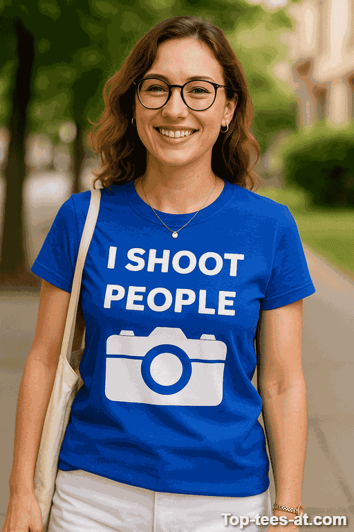 Lustiges T-Shirt für Fotografen I Shoot People