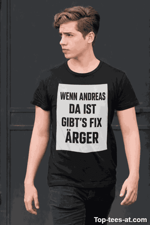Lustiges T-Shirt gibt es Ärger mit eigenem Namen