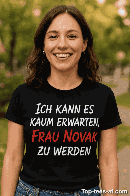 Lustiges T-Shirt Hochzeit mit eigenem Namen