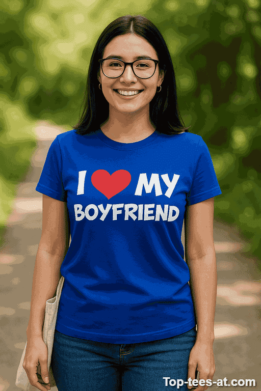 Lustiges T-Shirt I Love My Boyfriend
