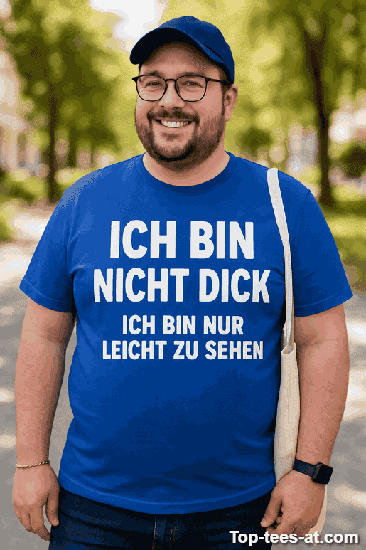 Lustiges T-Shirt Ich bin nicht dick