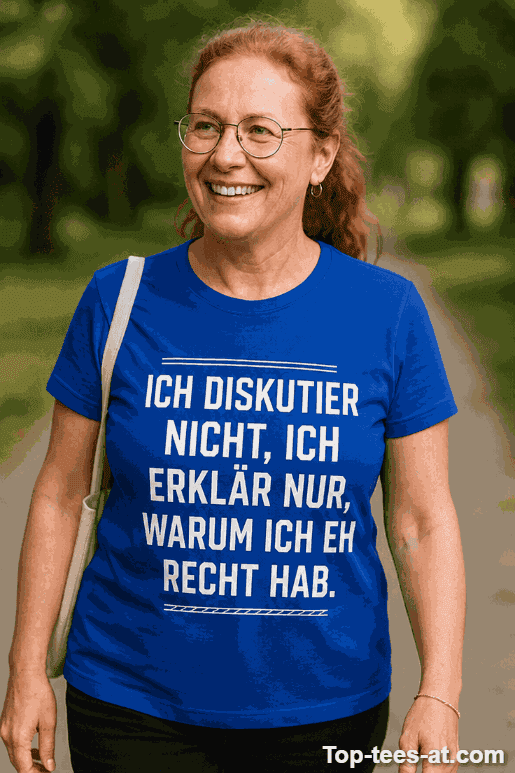 Lustiges T-Shirt Ich diskutiere nicht
