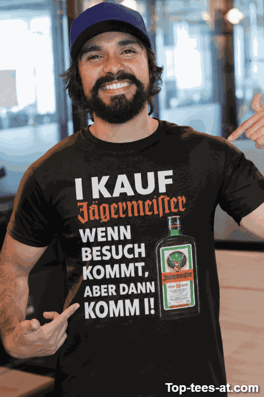 Lustiges T-Shirt Jägermeister für den Besuch