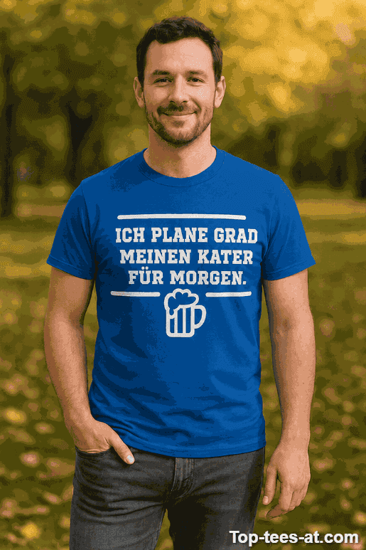 Lustiges T-Shirt Kater für Morgen