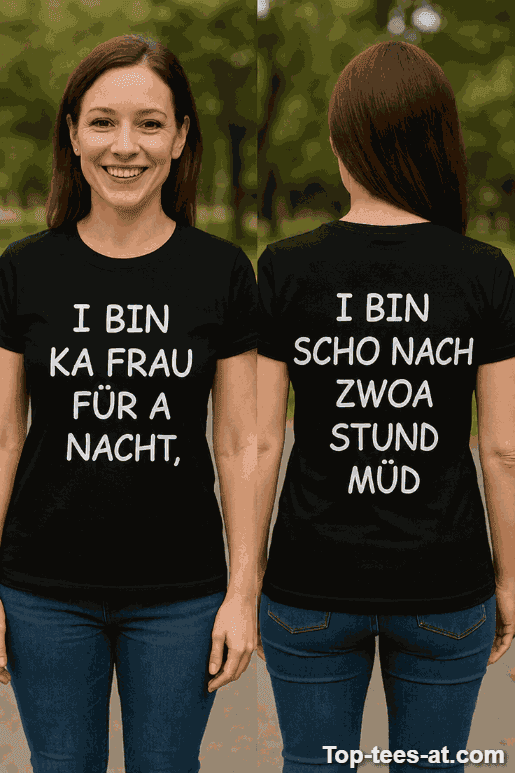 Lustiges T-Shirt keine Frau für eine Nacht