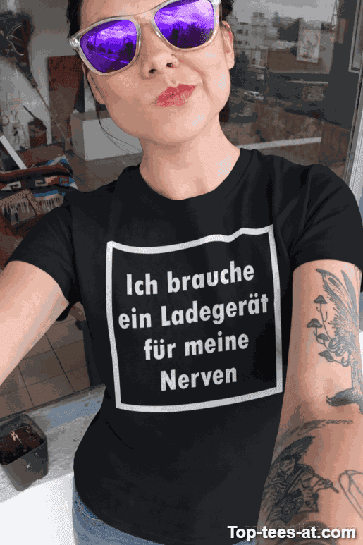 Lustiges T-Shirt Ladegerät für meine Nerven
