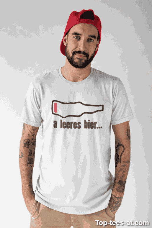 Lustiges T-Shirt Leeres Bier