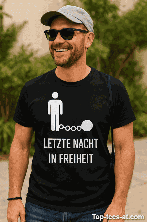 Lustiges T-Shirt Letzte Nacht in Freiheit
