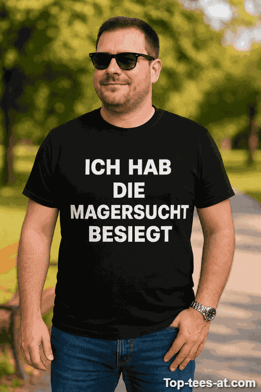 Lustiges T-Shirt Magersucht besiegt