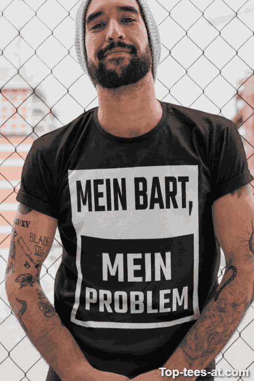 Lustiges T-Shirt mein Bart mein Problem