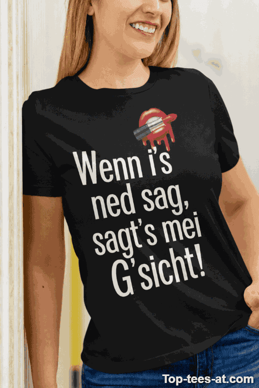 Lustiges T-Shirt mein Gesicht sagt alles