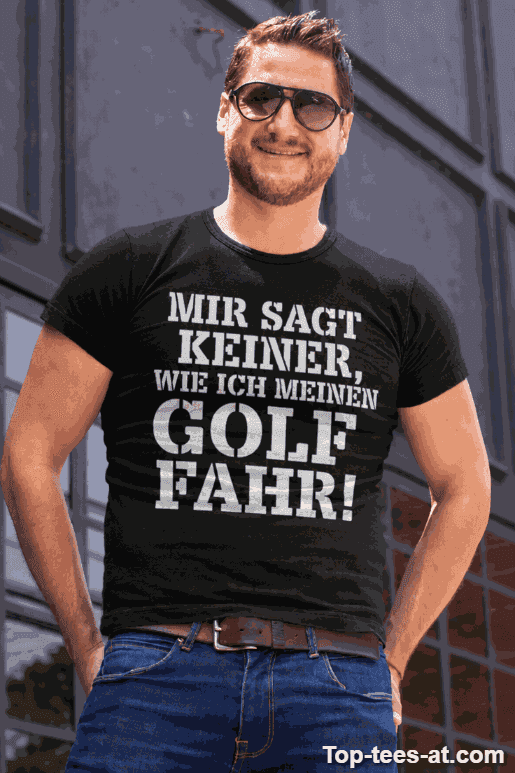 Lustiges T-Shirt mein Golf meine Regeln