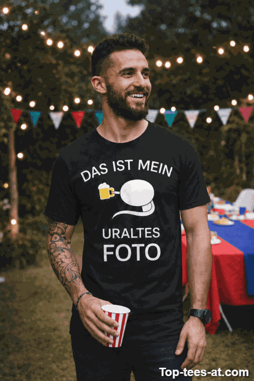Lustiges T-Shirt mein uraltes Foto Bier