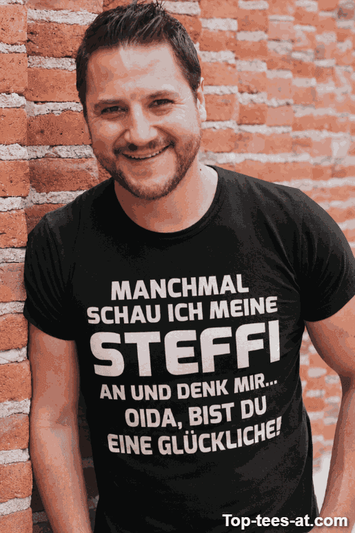 Lustiges T-Shirt meine Glückliche mit eigenem Namen