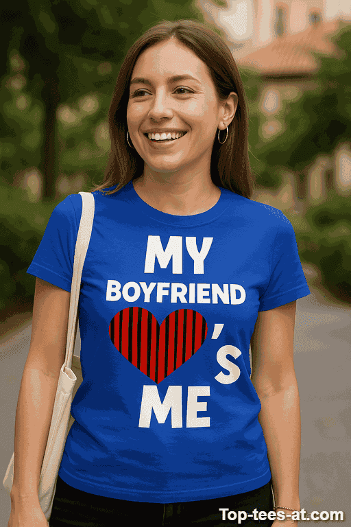 Lustiges T-Shirt My Boyfriend Loves Me