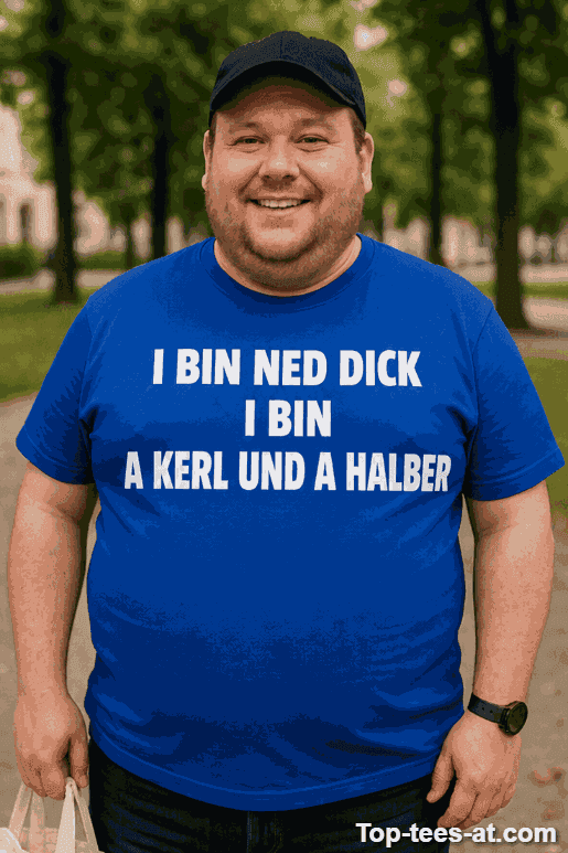 Lustiges T-Shirt nicht dick anderthalb Kerl