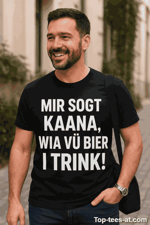 Lustiges T-Shirt niemand sagt mir wie viel Bier
