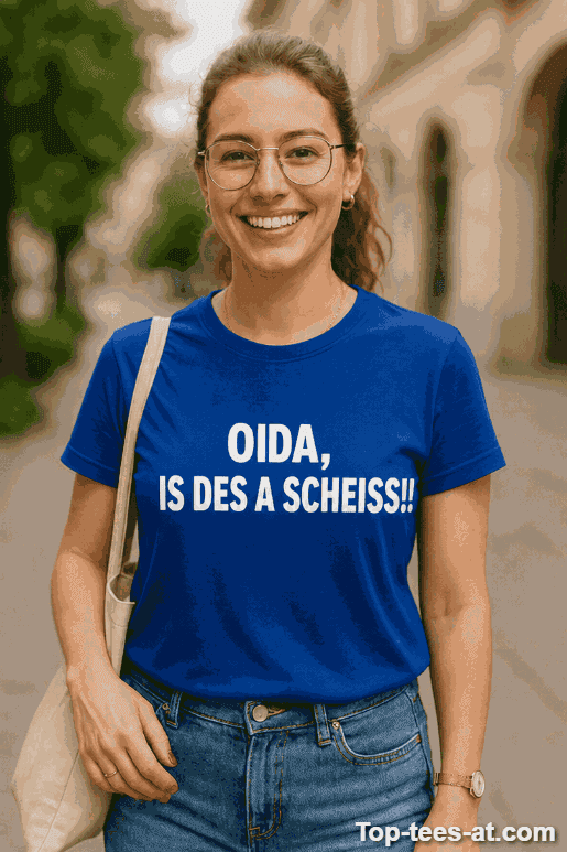 Lustiges T-Shirt Oida ein Scheiß