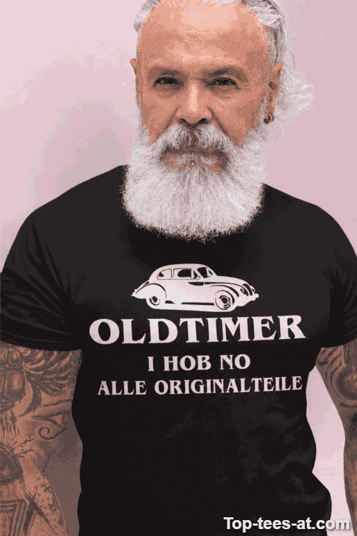 Lustiges T-Shirt Oldtimer mit Originalteilen