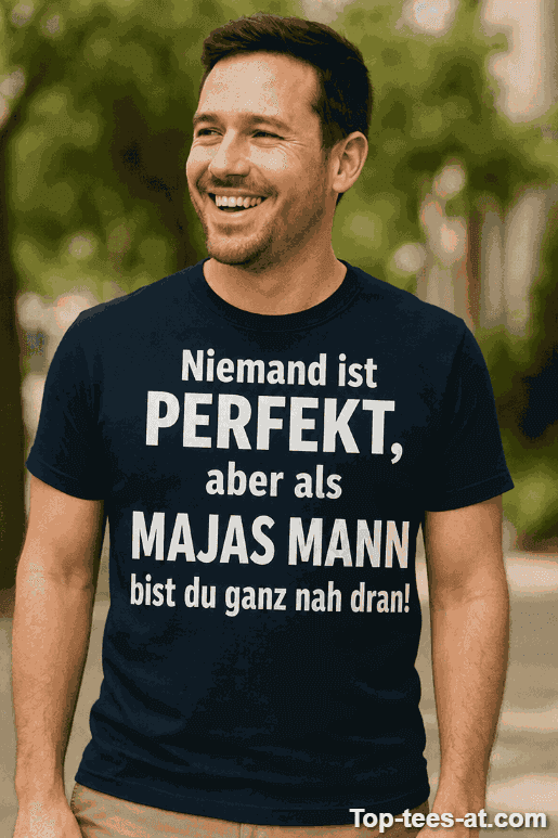 Lustiges T-Shirt perfekter Mann mit eigenem Namen