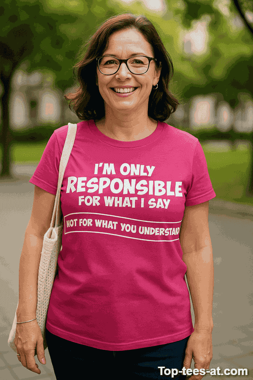 Lustiges T-Shirt Responsible For What I Say