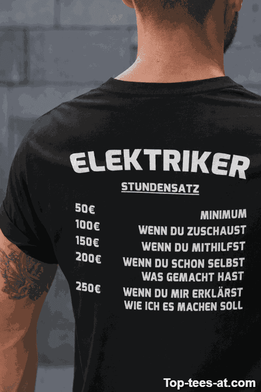 Lustiges T-Shirt Stundensatz mit eigenem Beruf