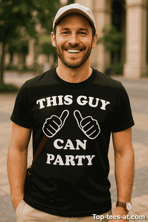 Lustiges T-Shirt This Guy Can Party