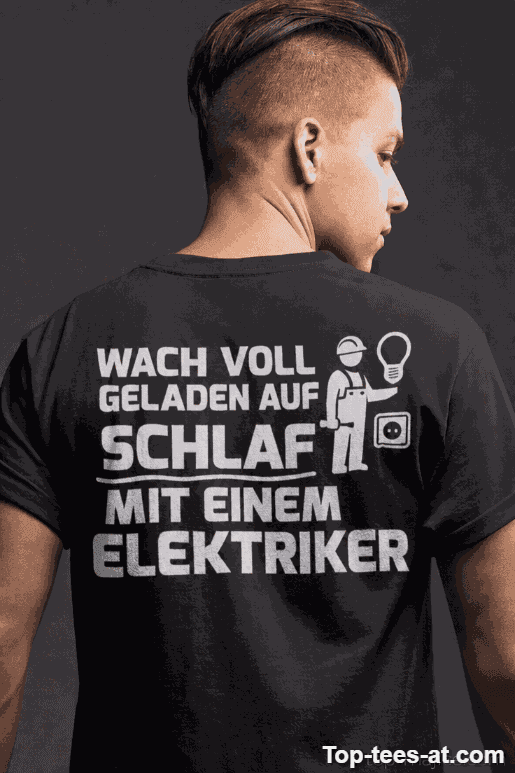 Lustiges T-Shirt voll geladen mit Elektriker