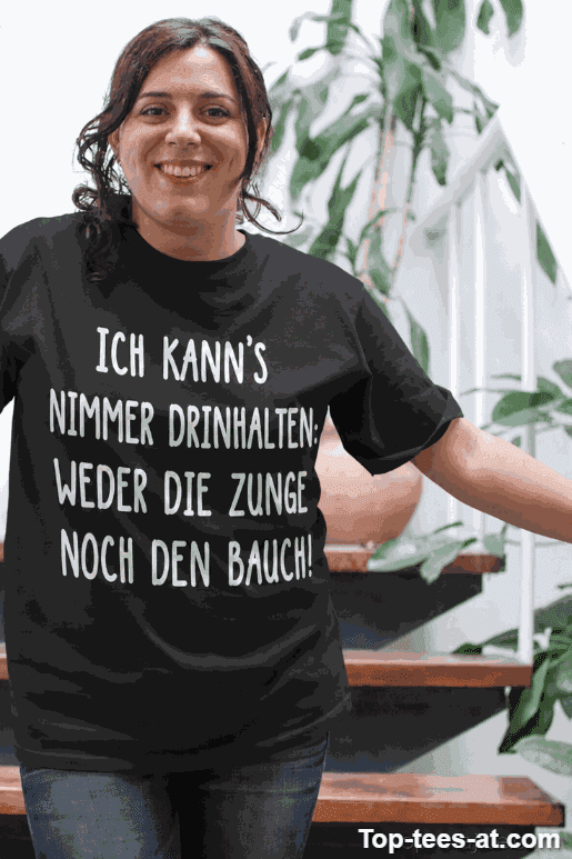 Lustiges T-Shirt weder Zunge noch Bauch