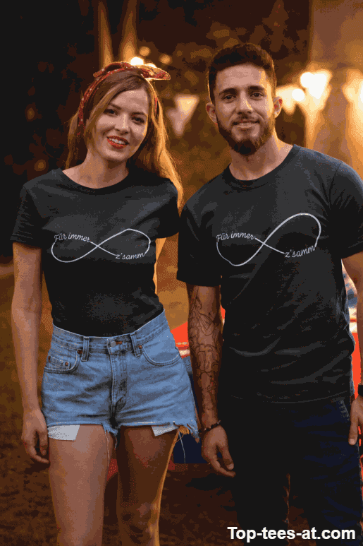 Pärchen T-Shirt für immer zusammen