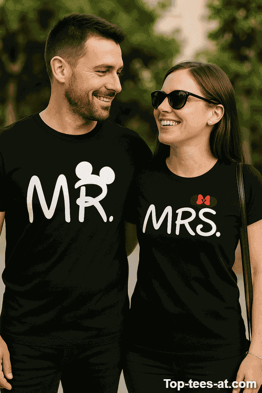 Pärchen T-Shirt Mr Mrs