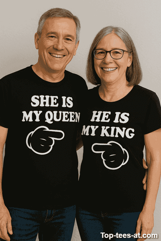 Pärchen T-Shirt My King My Queen