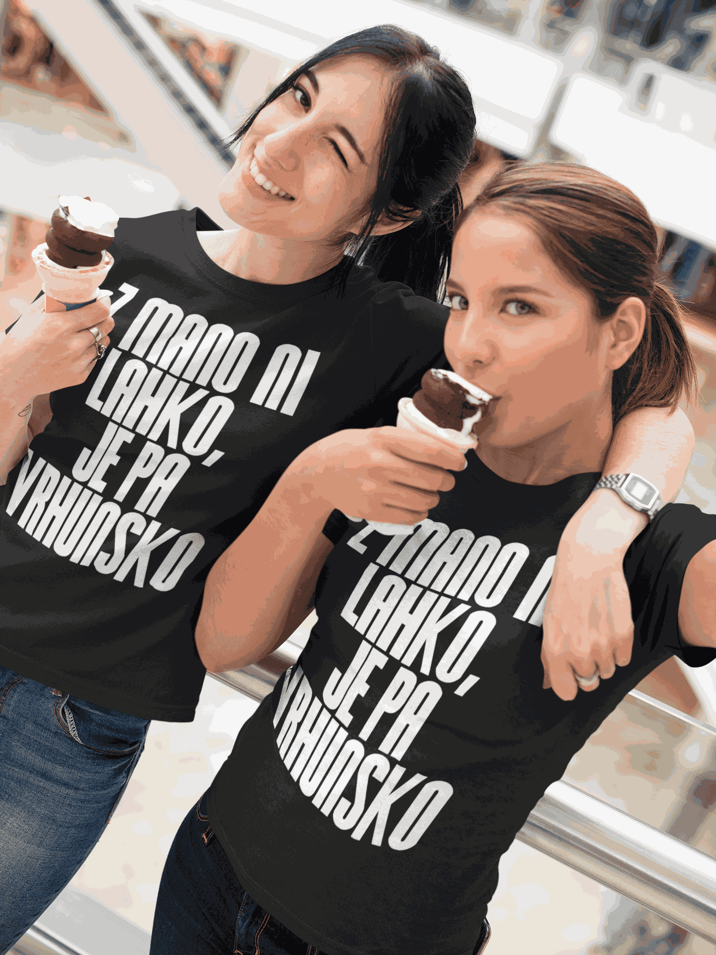 Lustiges T-Shirt mit mir nicht leicht aber leiwand
