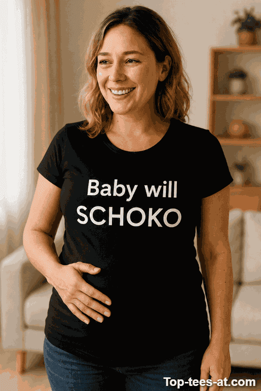 Schwangerschafts T-Shirt Baby will Schoko