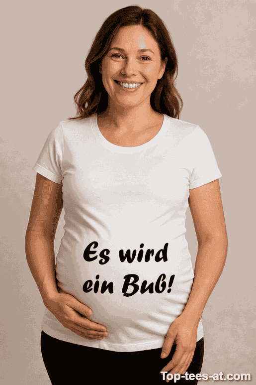 Schwangerschafts T-Shirt Es wird ein Bub