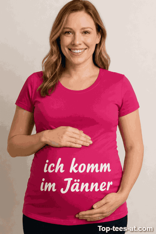 Schwangerschafts T-Shirt Ich komm im Jänner