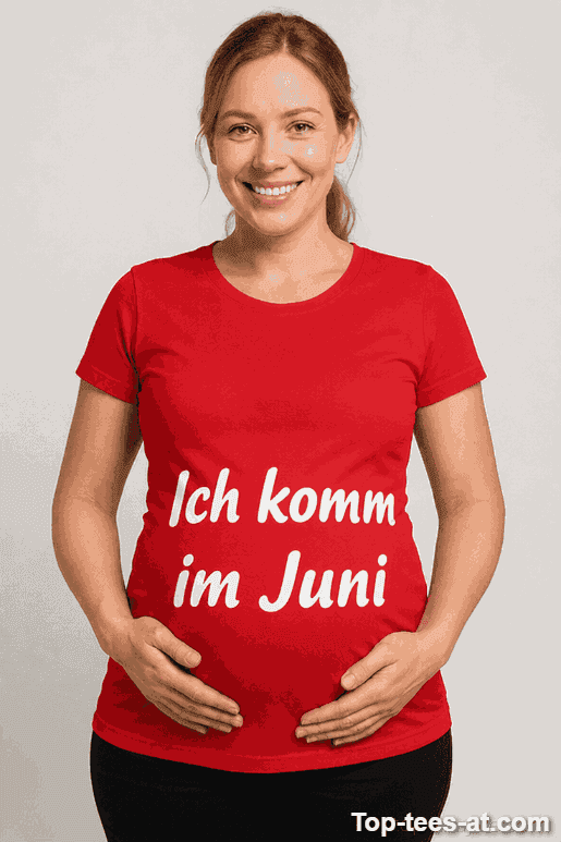 Schwangerschafts T-Shirt Ich komm im Juni