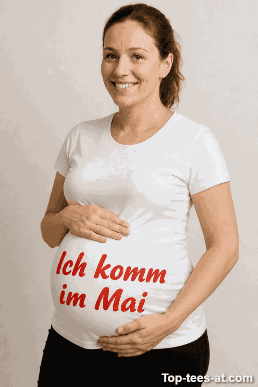 Schwangerschafts T-Shirt Ich komm im Mai
