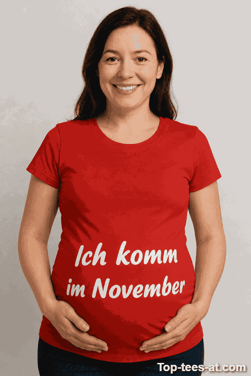 Schwangerschafts T-Shirt Ich komme im November