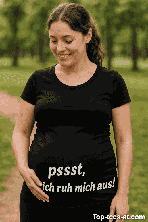Schwangerschafts T-Shirt Pssst ich ruhe mich aus