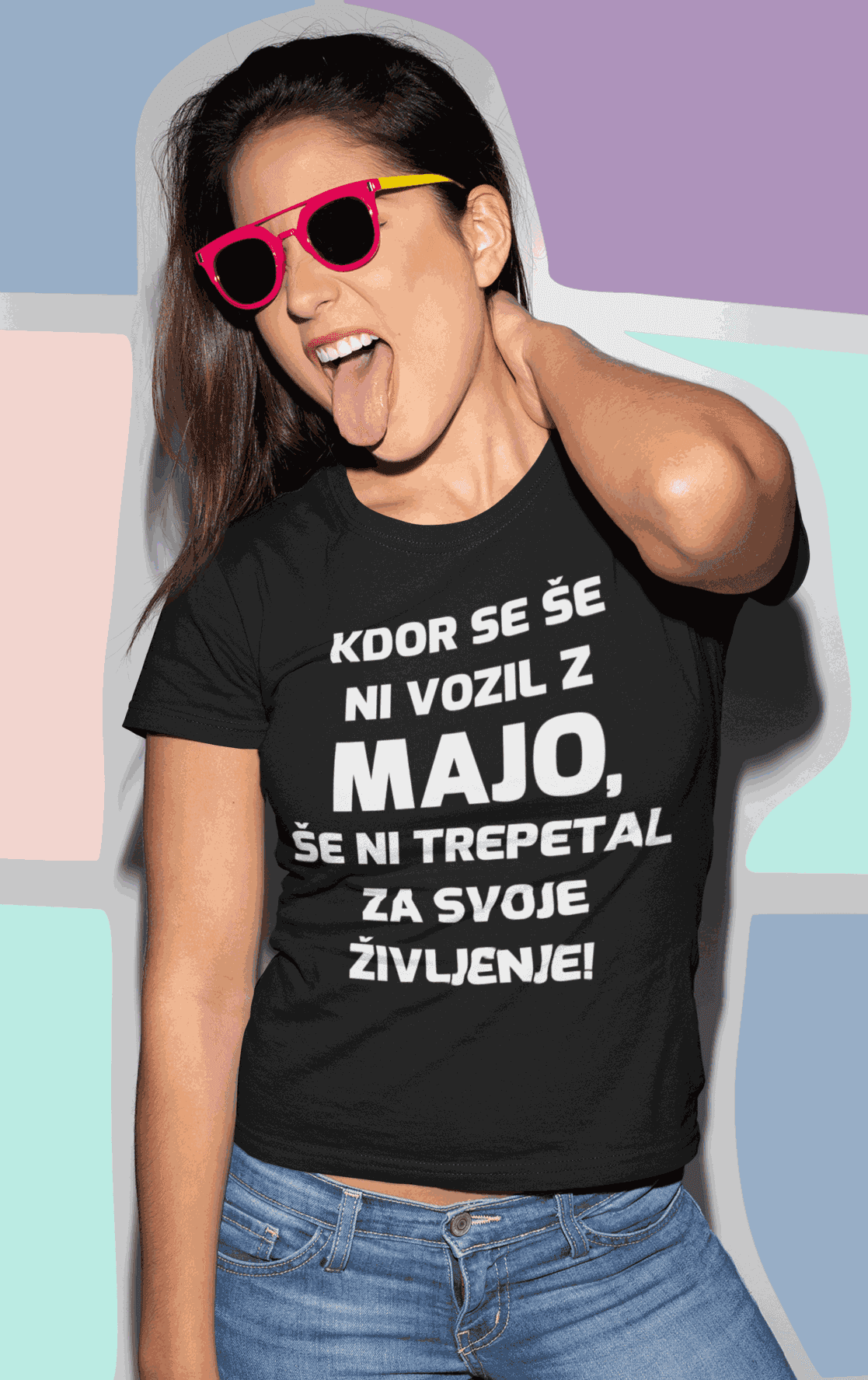 Lustiges T-Shirt schlechte Autofahrerin mit eigenem Namen