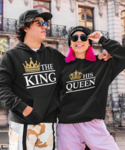 THE KING / HIS QUEEN (Paar-Set) - Hoodie