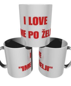 Lustige Tasse I love mit eigenem Namen