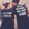 Smešna majica (komplet) če se izgubim!