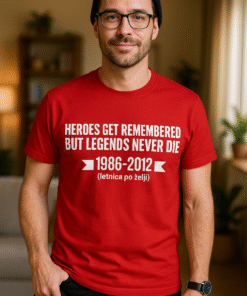 Heroes Get Remembered, Legends Never Die (Jahreszahl nach Wunsch) - T-Shirt